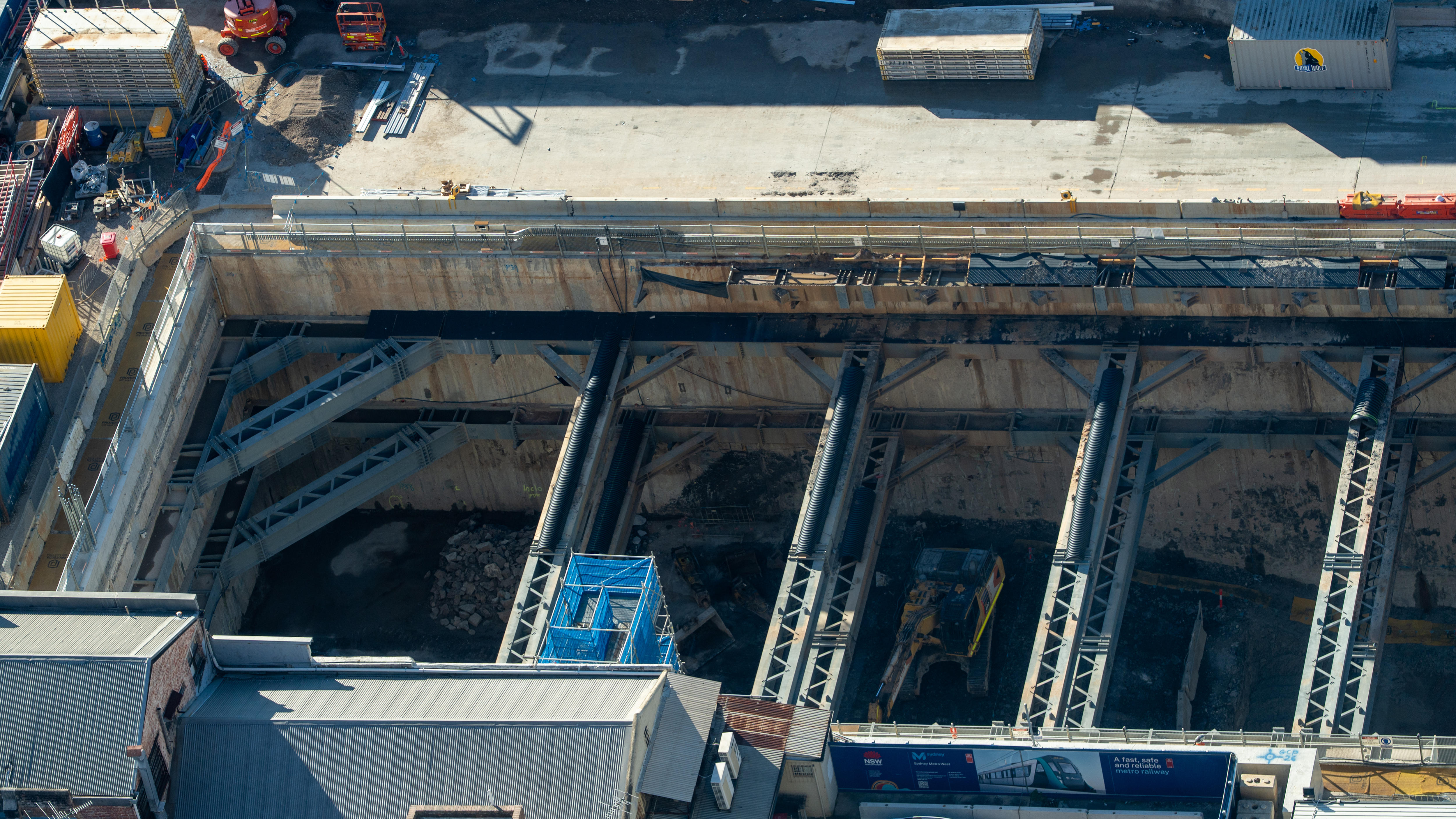 Close up aerials West Metro Parramatta