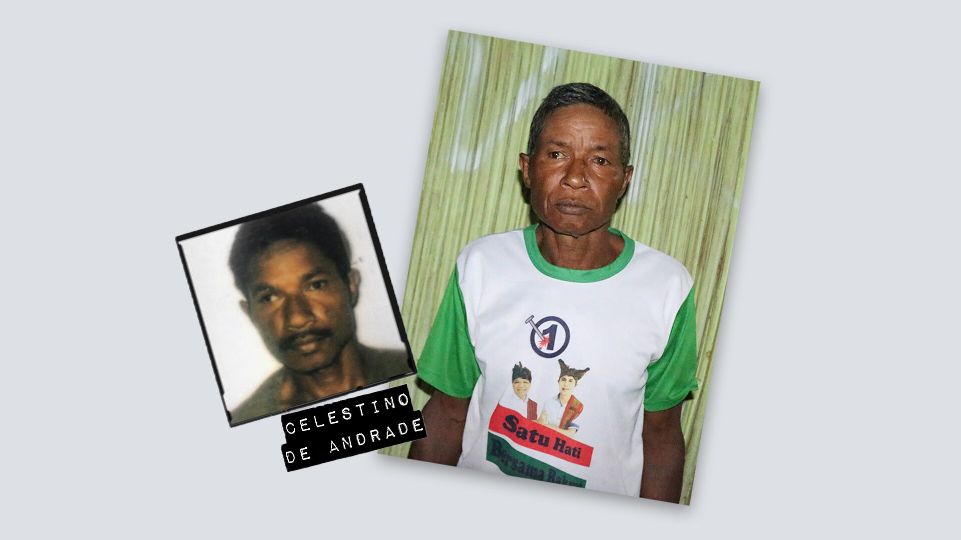 Celestino de Andrade pictured currently and in 1999