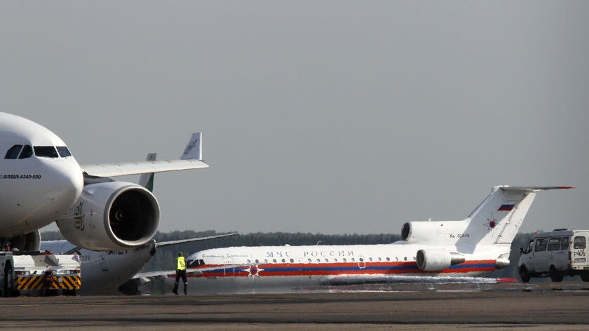 A plane carrying Russian agents