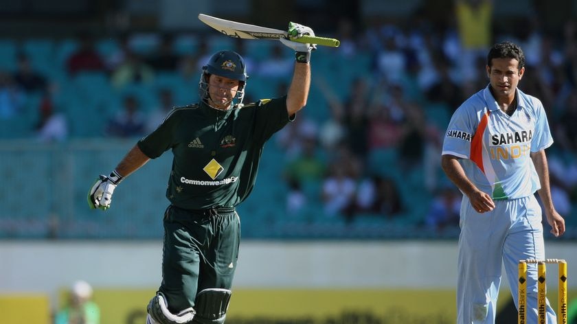 Back in the groove... Ricky Ponting announced his return to form with a brilliant century.