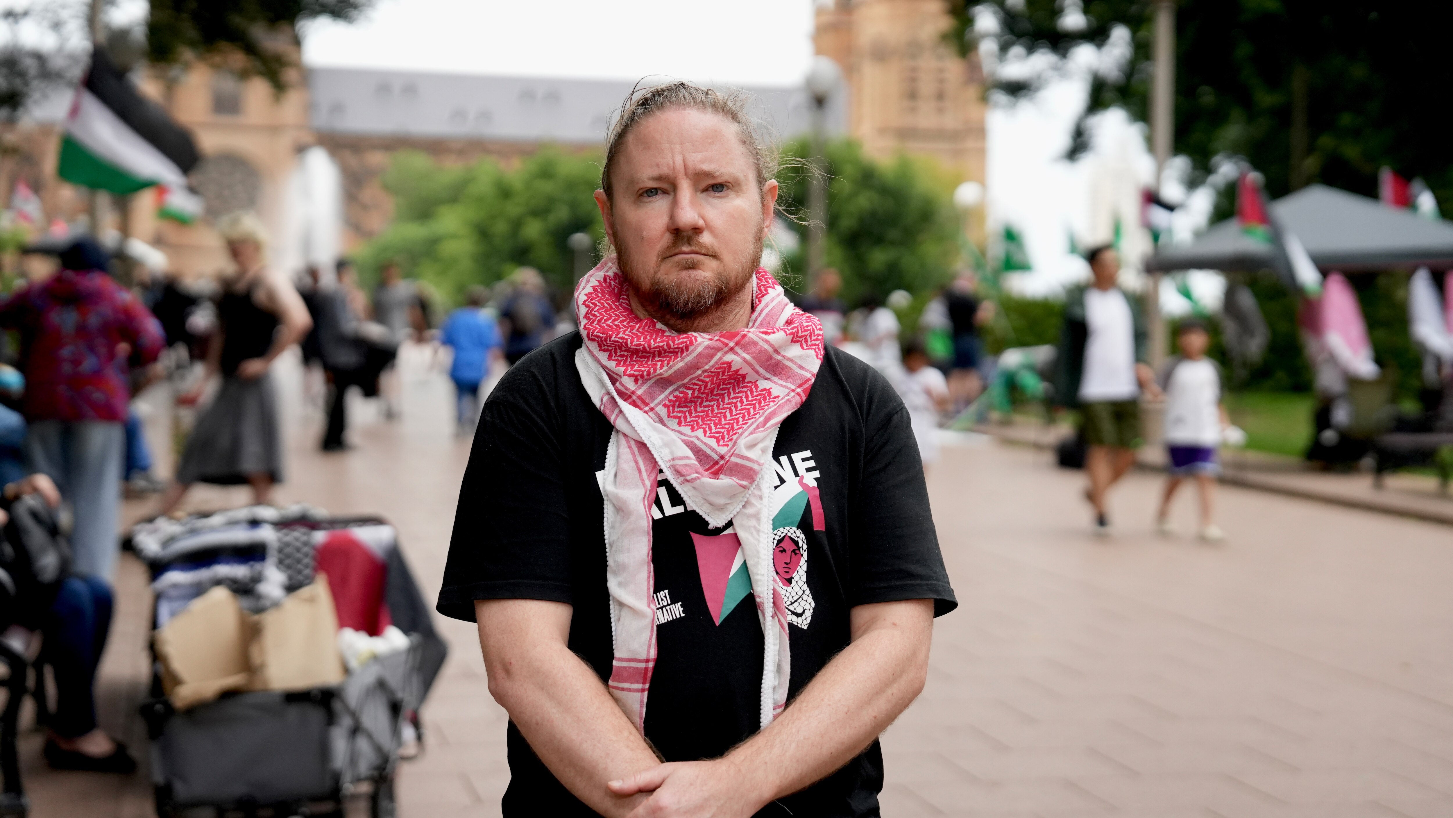 Thousands gather at pro-Palestine demonstrations ahead of expected