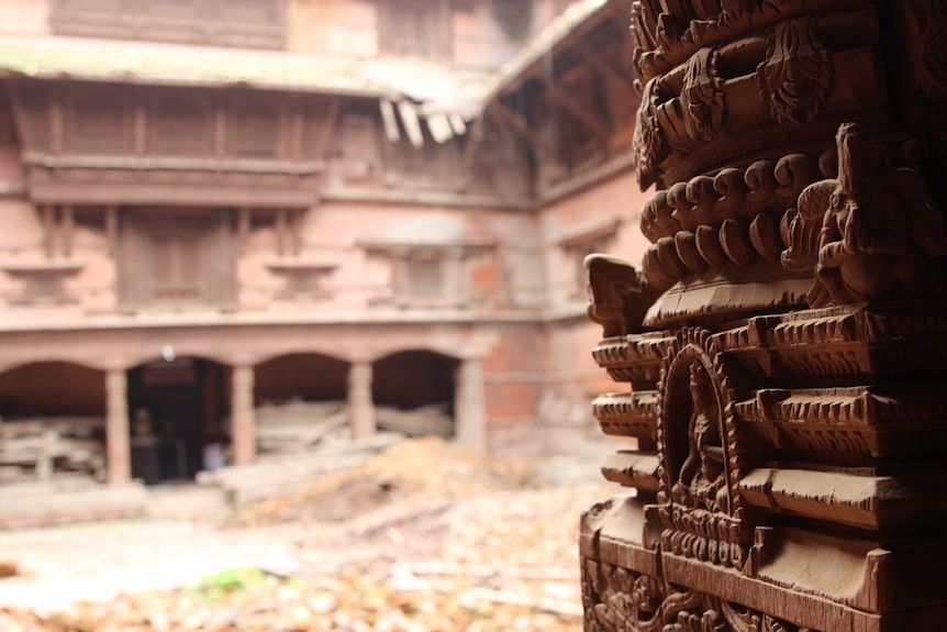 A scene inside a UNESCO world heritage building