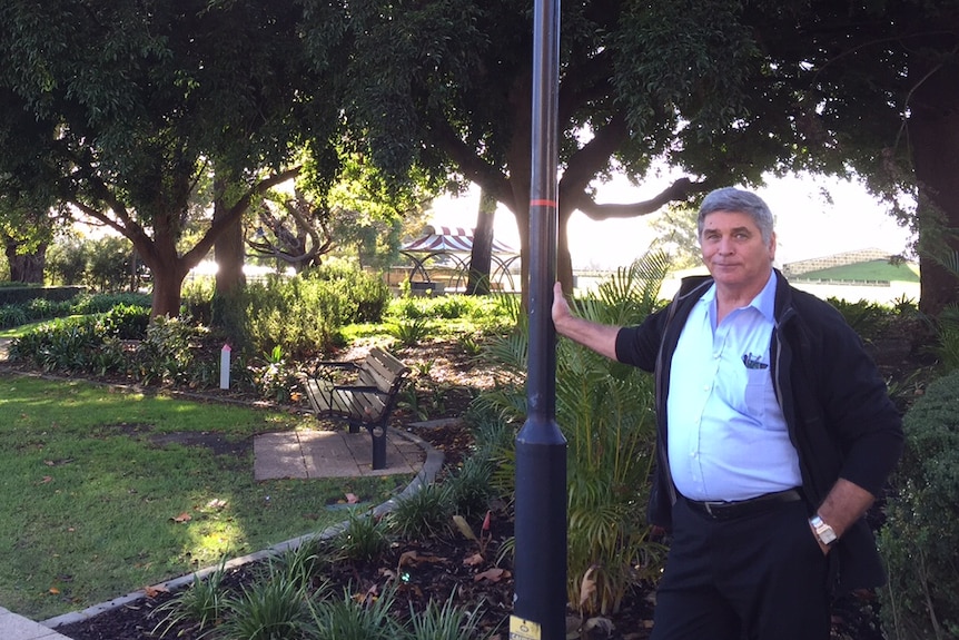 Alan Dolphin, who has been a gardener for the City of Perth for 40 years.