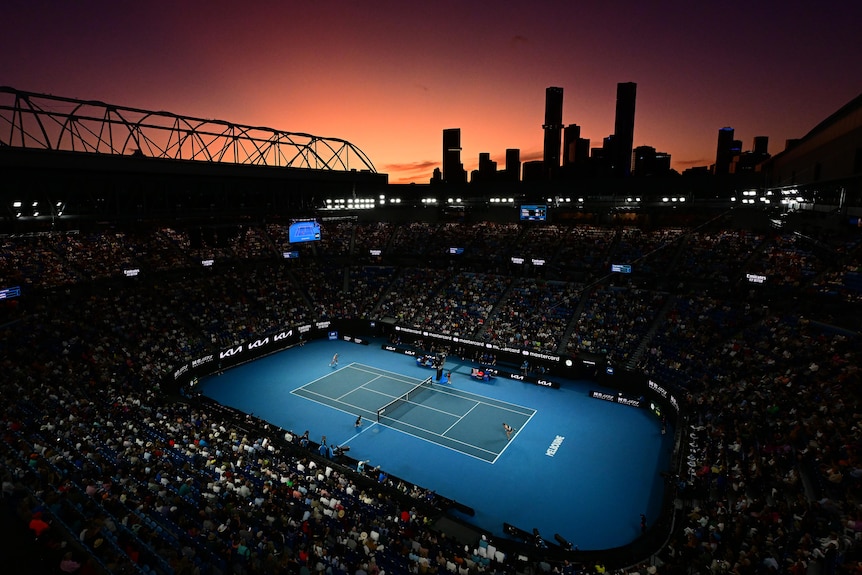 A general view of Rod Laver Arena