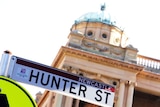 Newcastle's Hunter Street sign and former post office