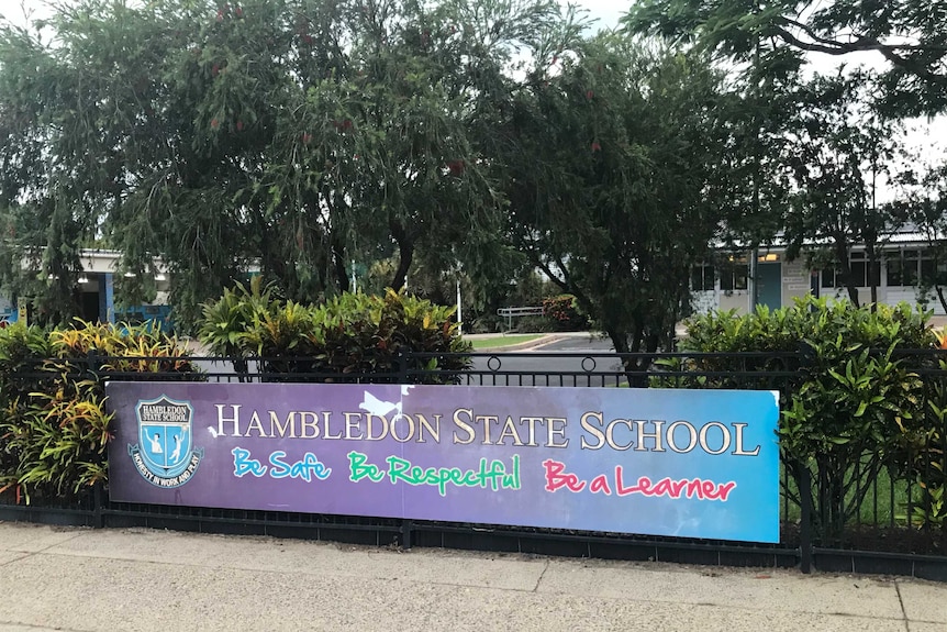 The Hambledon State School sign.
