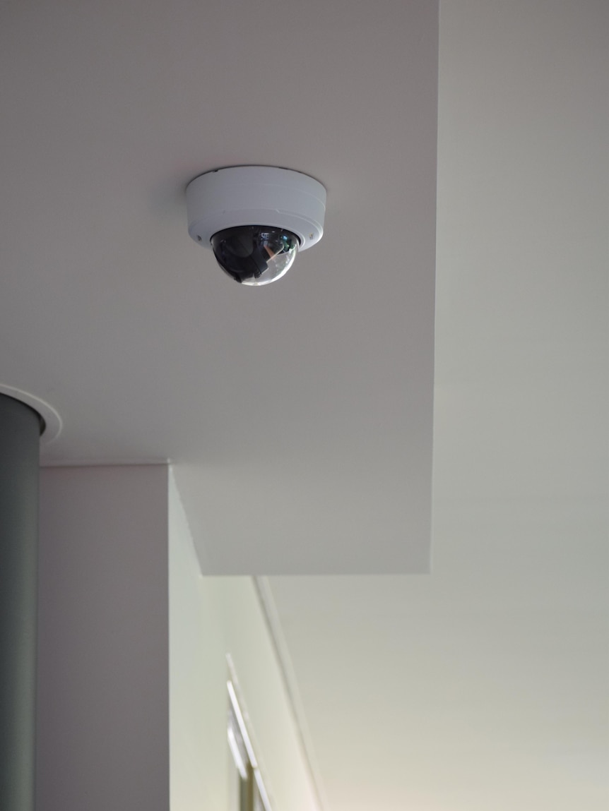 An indoor security camera