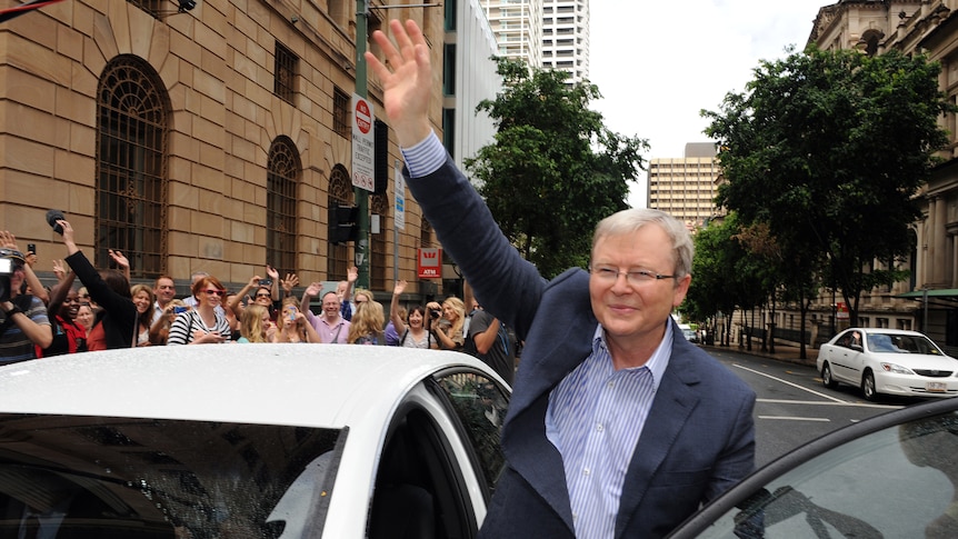 Kevin Rudd believes in the green light on the hill that the leadership represents (AAP)