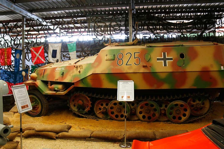 A Škoda-made Czechoslovakian half-track tank.