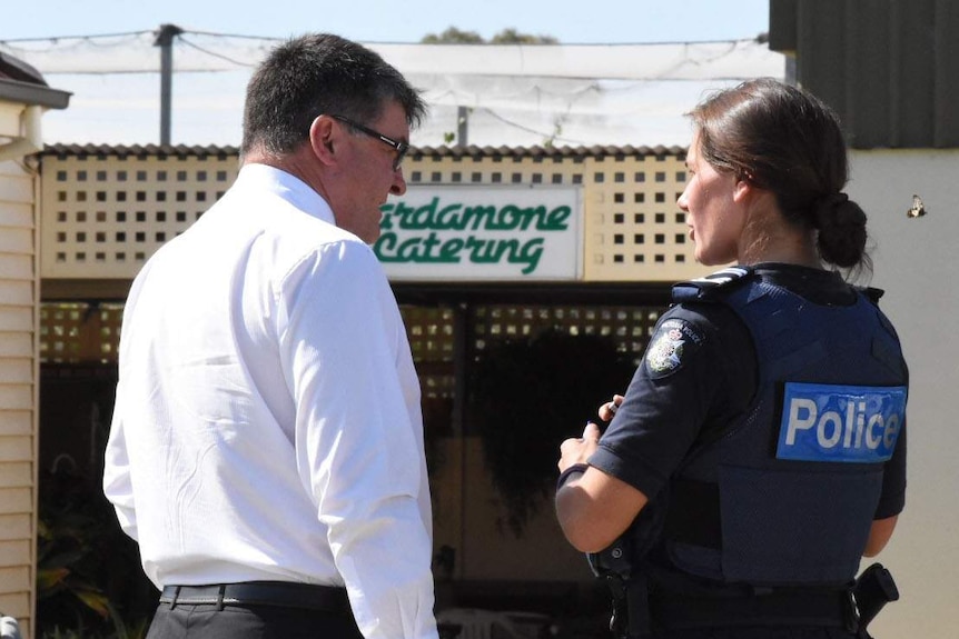 Police at the murder scene of Karen Chetcuti-Verbunt, in Whorouly, in January 2016.