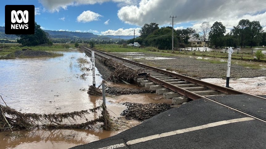 Les trains de la côte sud sont hors ligne après que des intempéries ont révélé la fragilité de la voie ferrée de Nouvelle-Galles du Sud