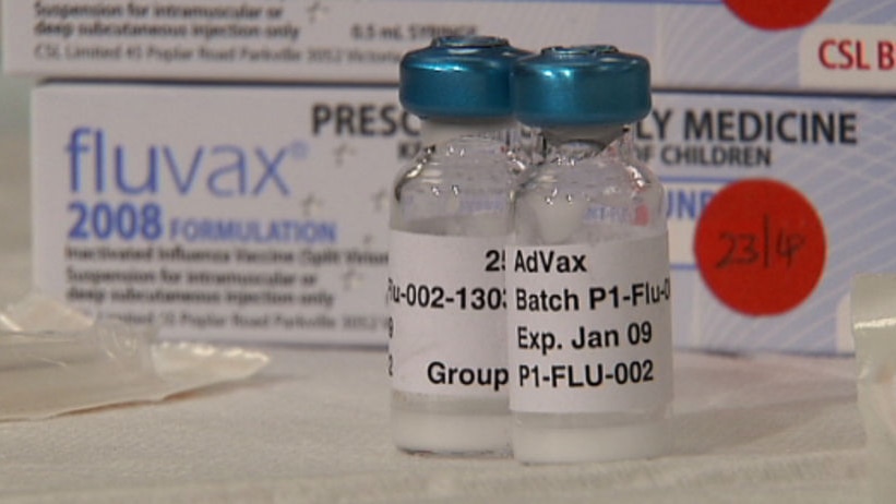 Two vials of fluvax.