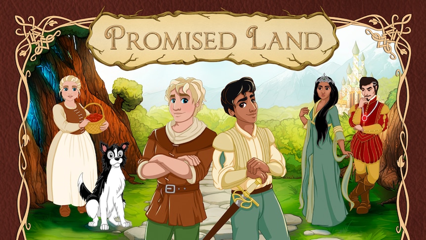 The cover of LGBTQ-themed fairytale book Promised Land