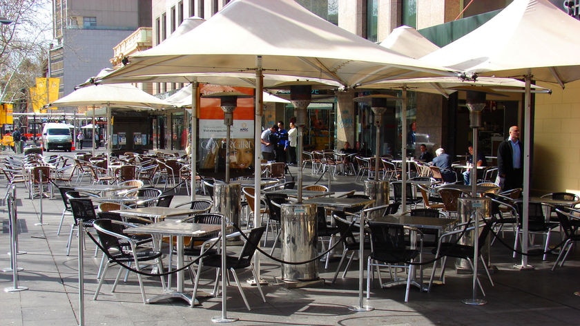 Cafes deserted: Kerry Nettle says the disruption caused by APEC is hurting businesses in Sydney's CBD (File photo).