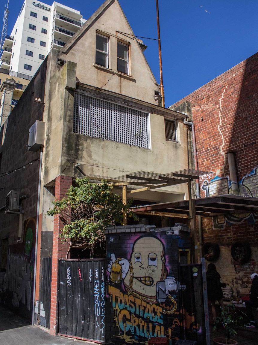 143 Barrack Street - the back of the building is now a cafe