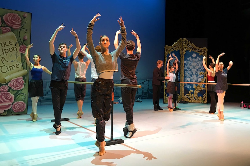 Australian Ballet’s cast warms up