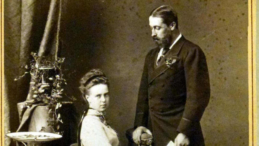 Prince Alfred, the Duke of Edinburgh with his wife