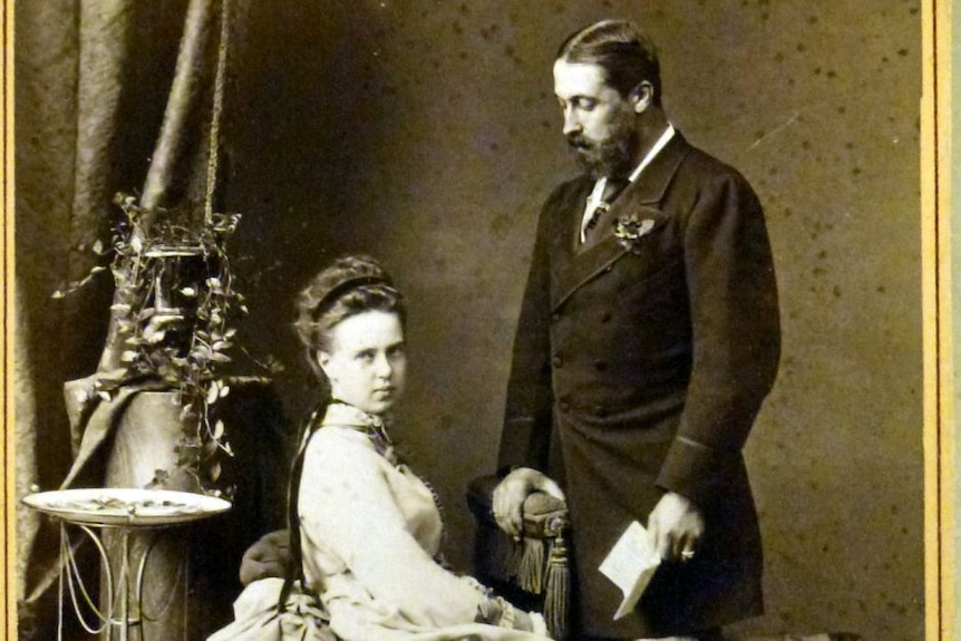 Prince Alfred, the Duke of Edinburgh with his wife