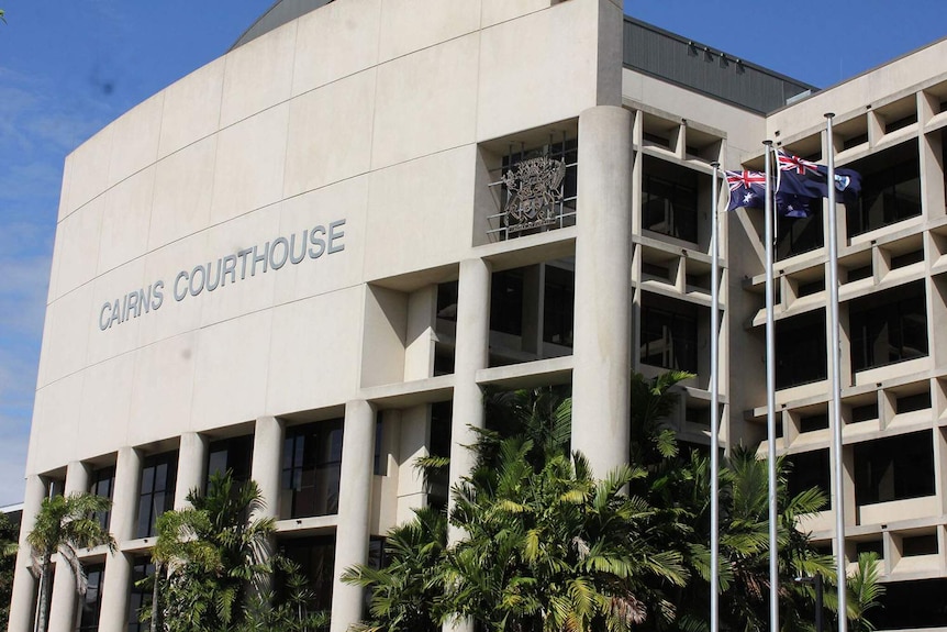 Front of Cairns Courthouse building in far north Queensland.