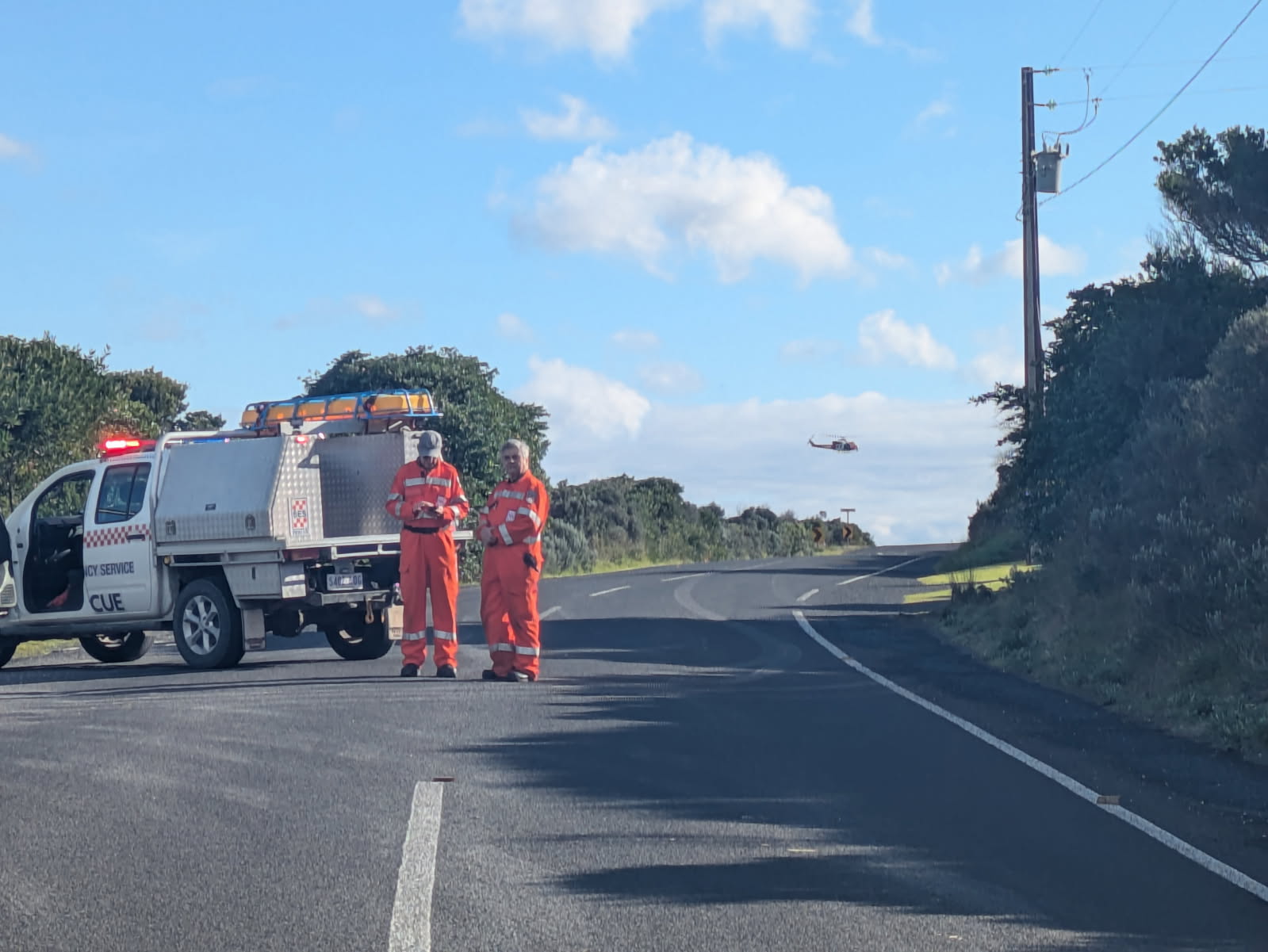 Police, SES search underway in SA coastal town