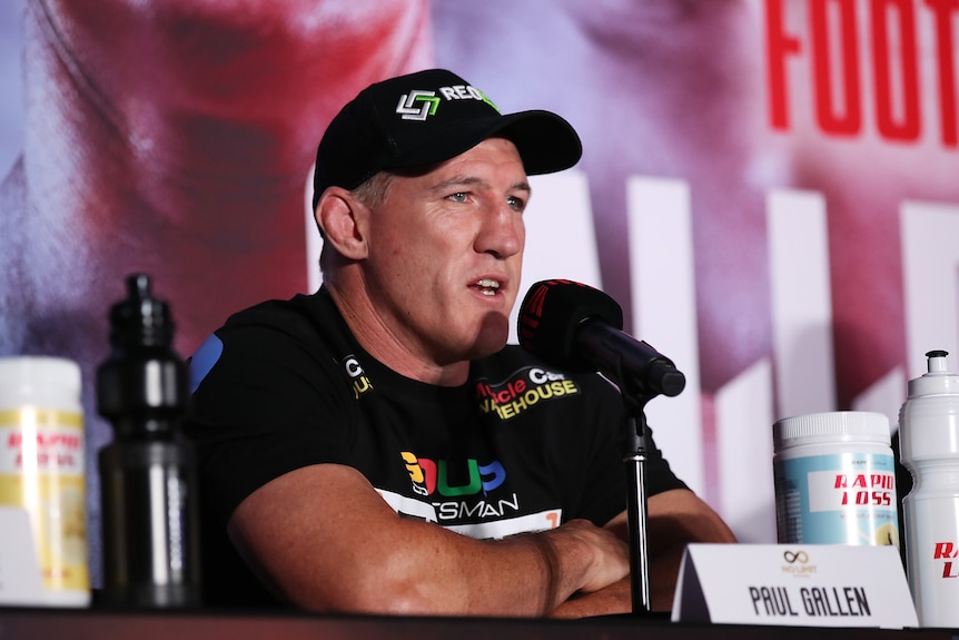 Paul Gallen at the press conference