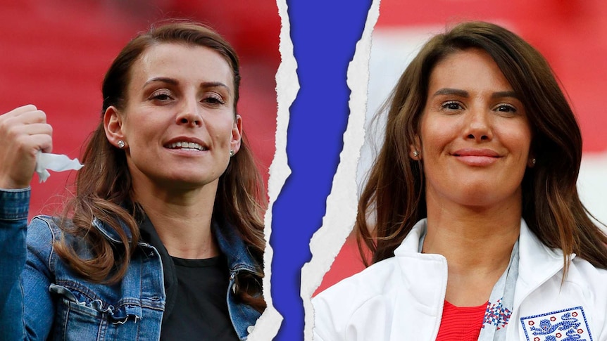 Composite of Coleen Rooney and Rebekha Vardy for a story about the Wagatha Christie WAG Insta scandal and social media privacy.