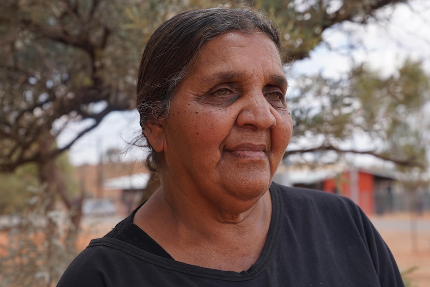 Annie Young looks across the camera outside in Santa Teresa