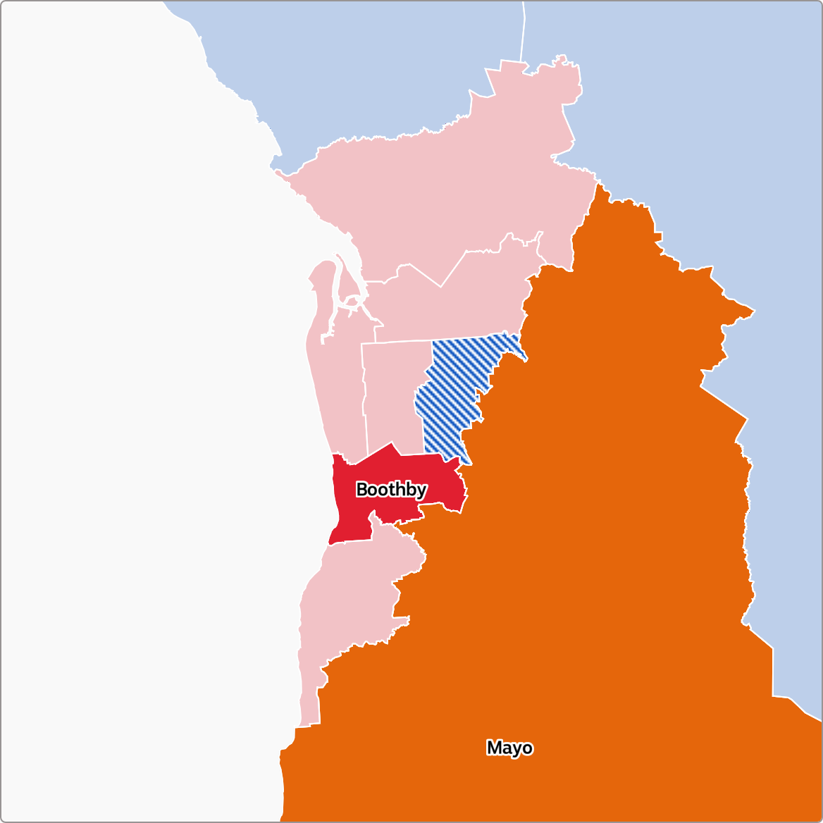 The seats that may change hands in Adelaide