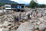 The Colombian army searches for survivors after a deadly earthquake in Mocoa