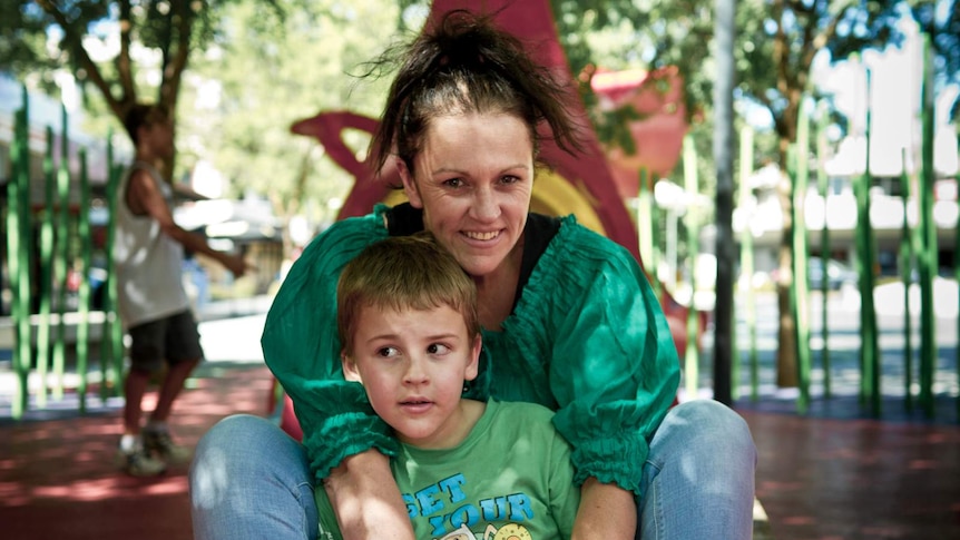Rebecca Kelly and her son Patrick.