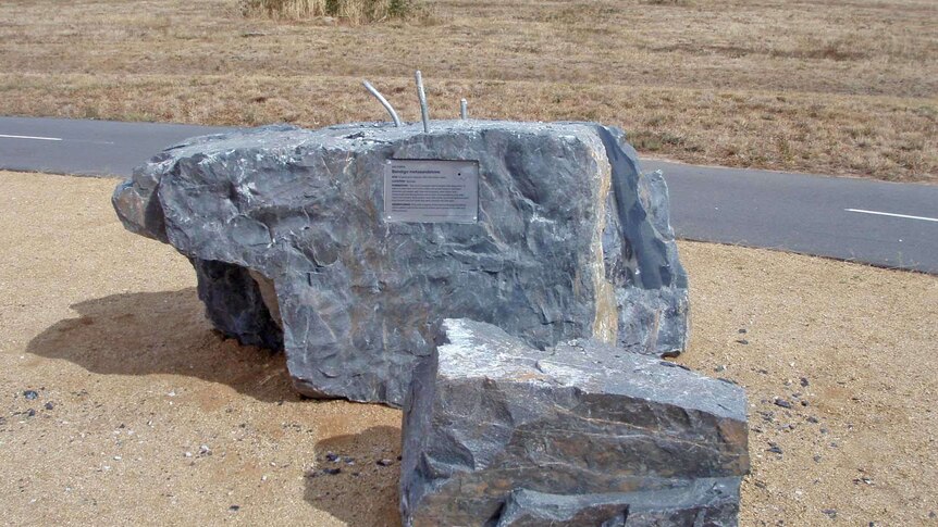 The rock missing from the National Rock Garden.