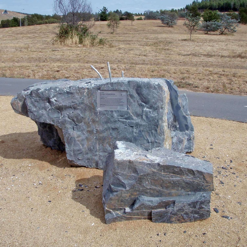 The rock missing from the National Rock Garden.