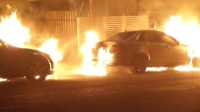 Cars alight during arson attack in Adelaide's eastern suburbs
