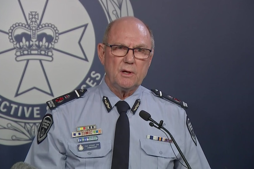 Queensland Corrective Services Commissioner Paul Stewart addressed media conference