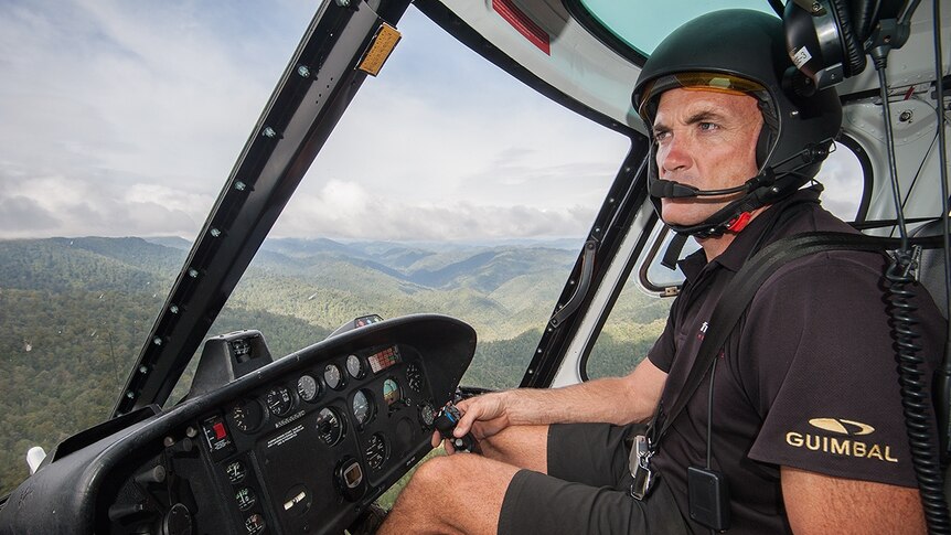 Pilot Mark Law from the aviation tour company Kahu Helicopters.