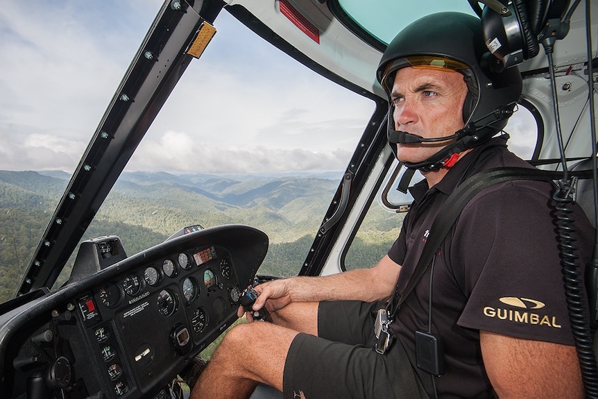 Pilot Mark Law from the aviation tour company Kahu Helicopters.