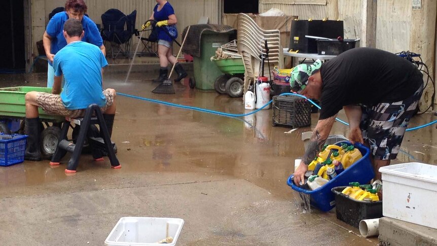 Gympie residents begin flood clean-up