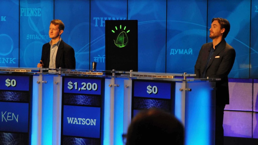 Watson competes against Jeopardy!'s two most successful and celebrated contestants.