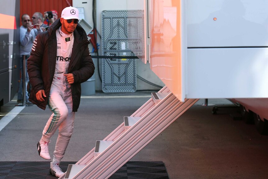 Lewis Hamilton at F1 preseason testing