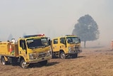 Firefighter battle the blaze at Binna Burra.