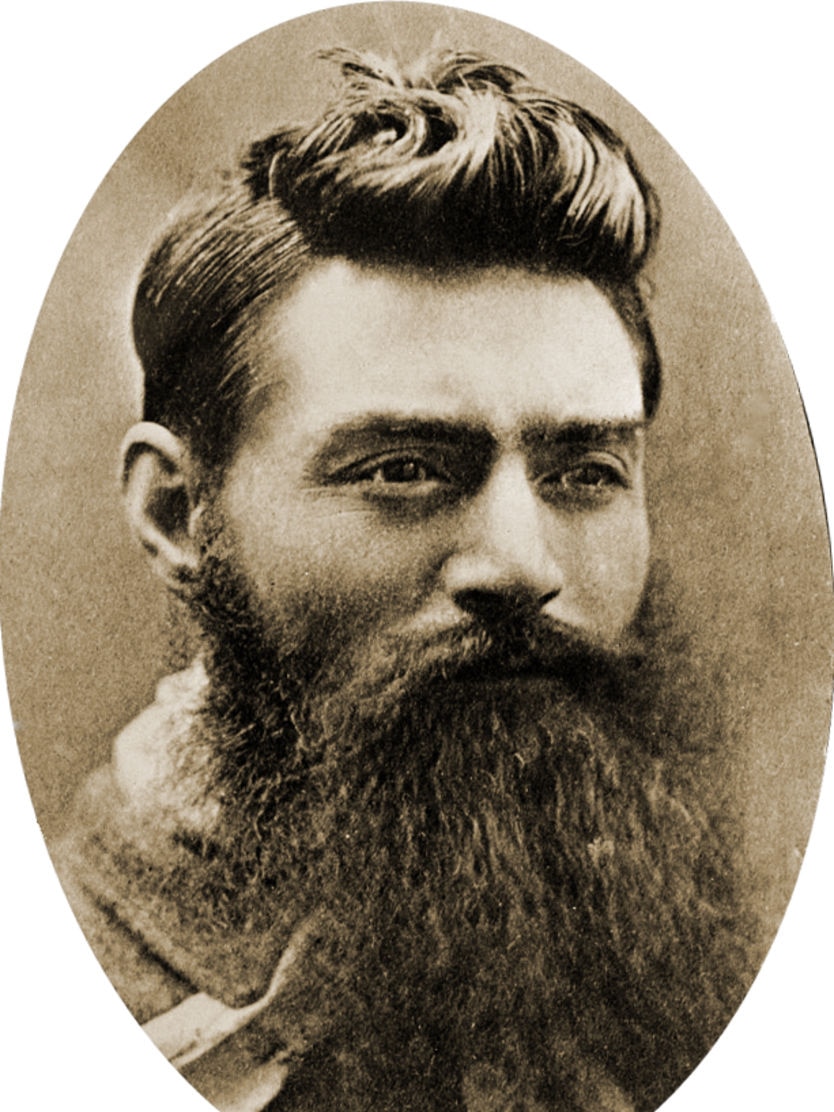 Ned Kelly on the day before his execution, November 10, 1880.