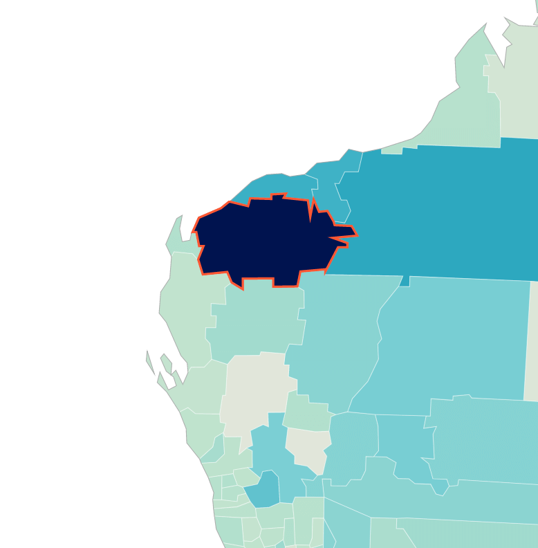 Ashburton map showing top income earners.