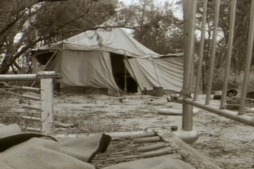 An old home made of material