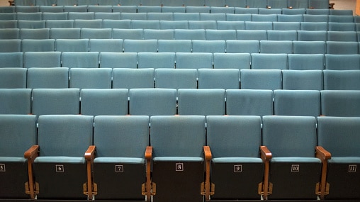 Empty cinema in Italy