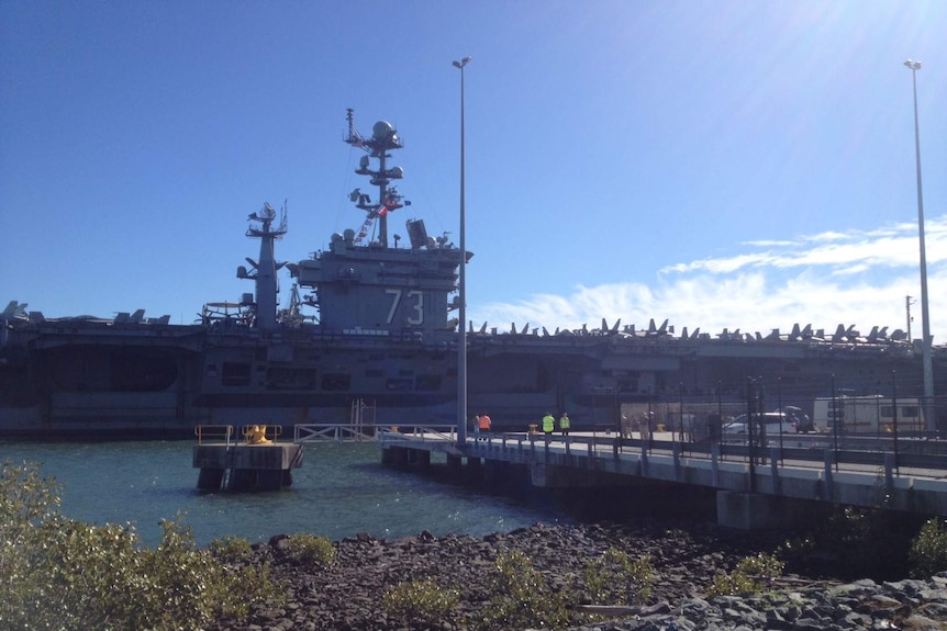USS George Washington arrives in Brisbane