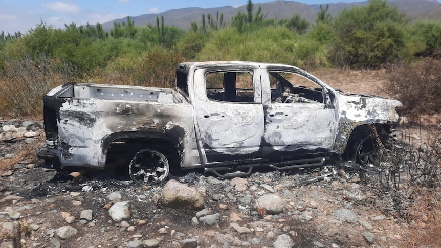 Burnt out car Baja California
