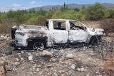 Burnt out car Baja California