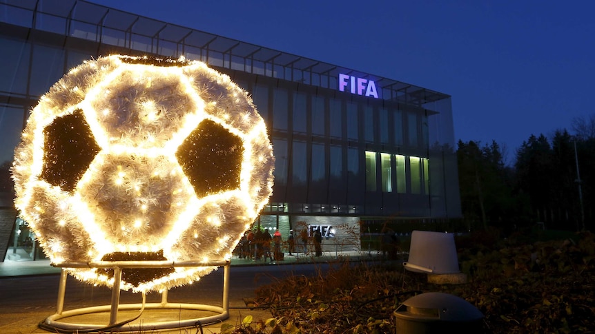 A general view shows FIFA's headquarters in Zurich, Switzerland on December 2, 2015.