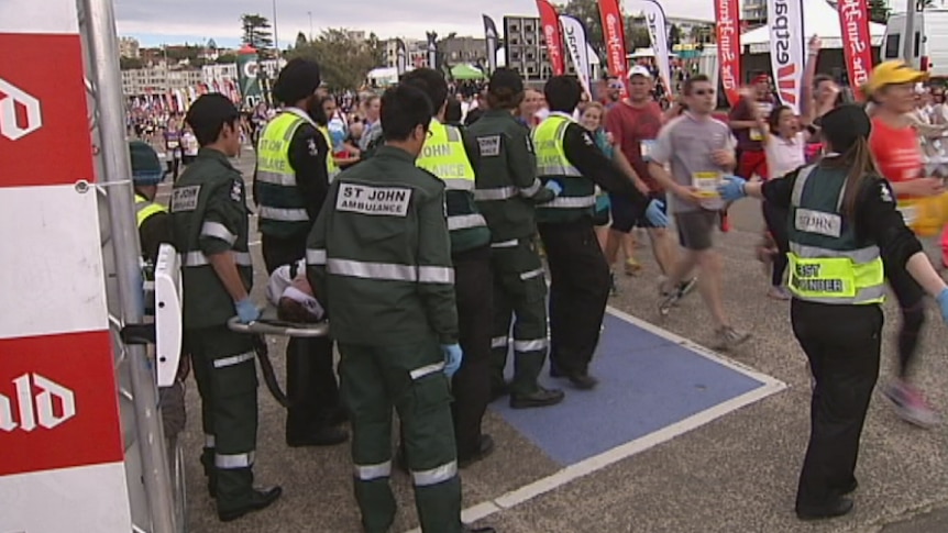 Man collapses at end of City2Surf