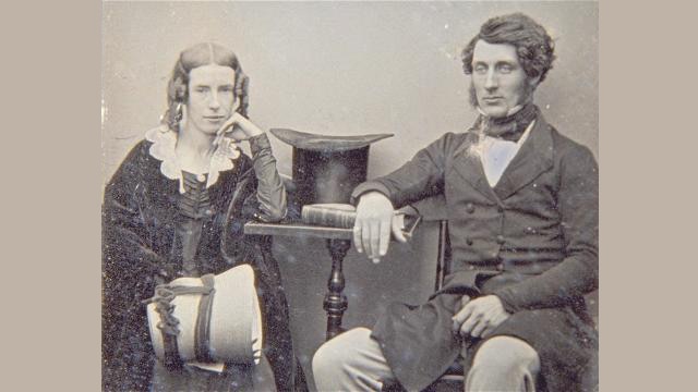 Portrait photo of Thomas Sutcliffe Mort and Theresa Mort